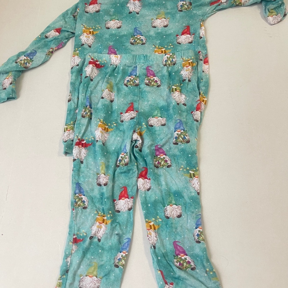Posh Peanut Size 4T Gnome Santa Pajama set Unisex Bamboo Christmas Pjs - Picture 5 of 5